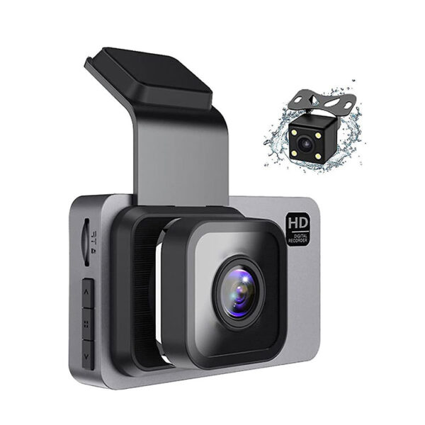 onetech 1080p hd car dash camera front and rear wifi dash cam with 3inch ips screen night vision